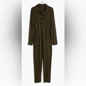 Madewell Pull-On Jumpsuit Color Kale Size XS